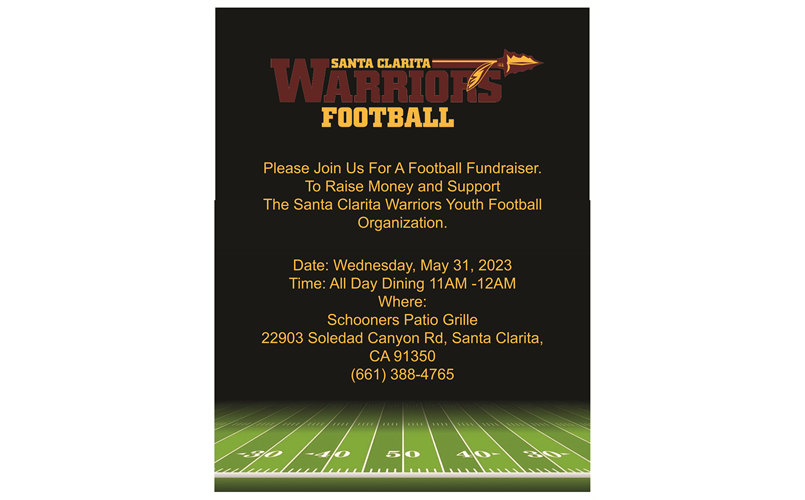 Warriors Football & Cheer Fundraiser